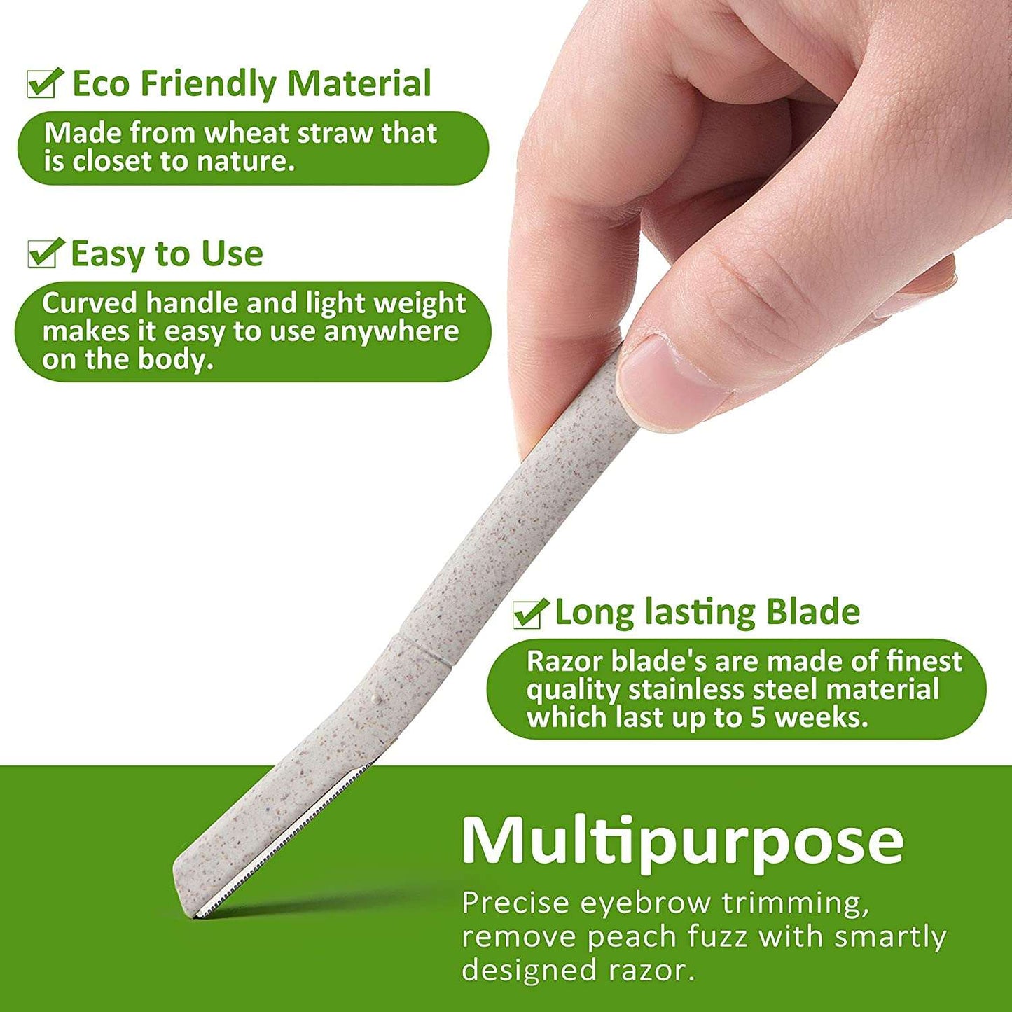 Biodegradable Eyebrow Razor For Women - Concordia Style Boutique