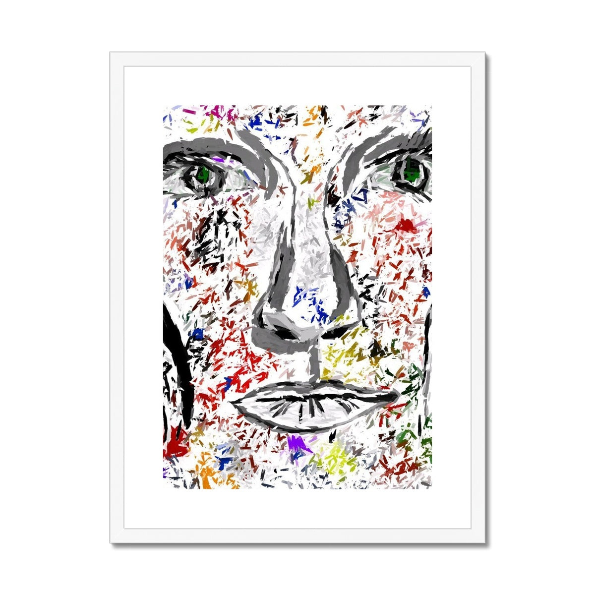 Woman in Color - Framed & Mounted Print