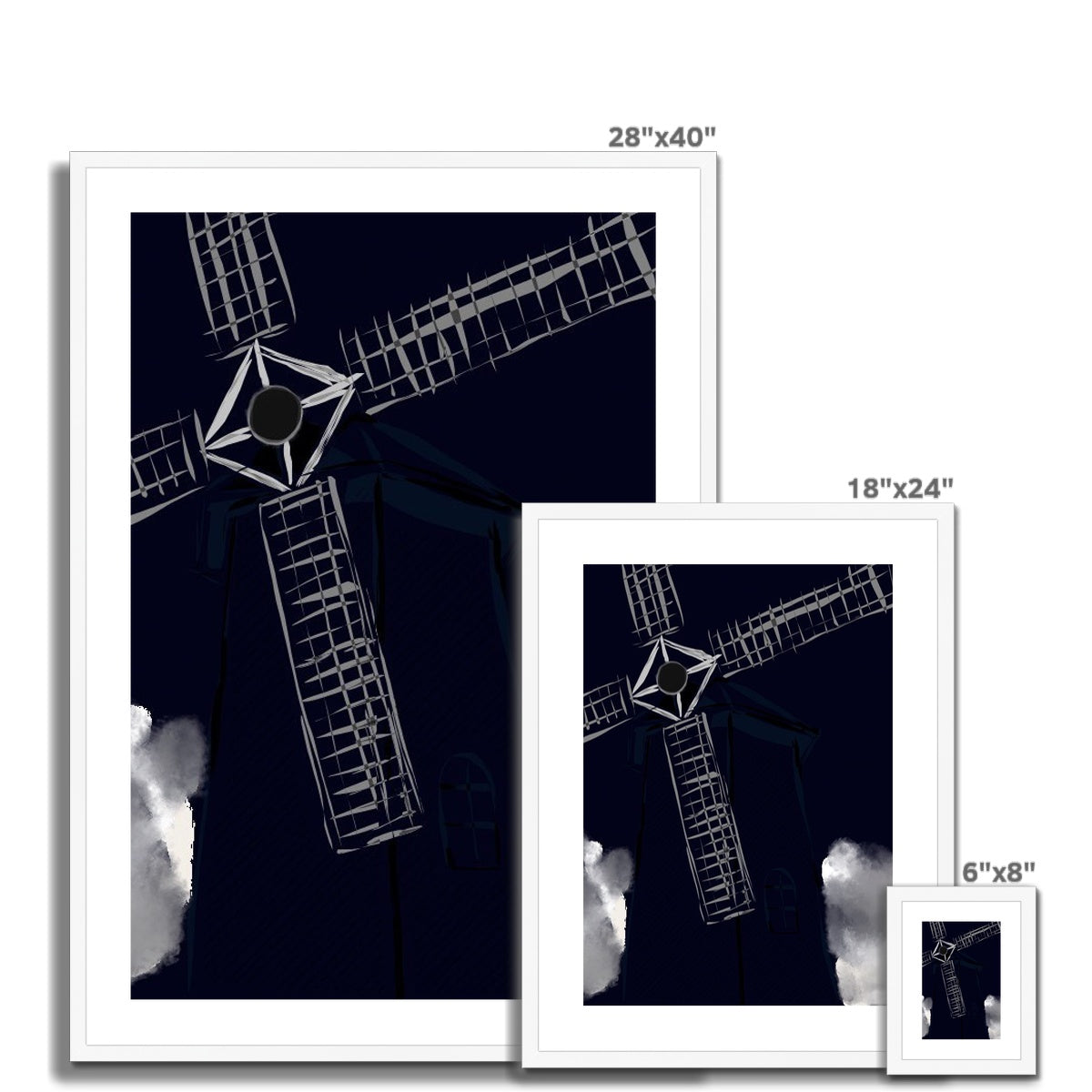 The Windmill Framed & Mounted Print - Premium Fine art from Prodigi - Just $28.60! Shop now at Concordia Style Boutique