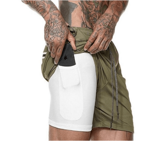 Mens 2-in-1 Fitness Running Shorts - Concordia Style Boutique