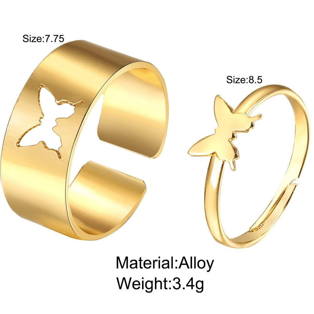 Vintage Butterfly Ring Set - Concordia Style Boutique