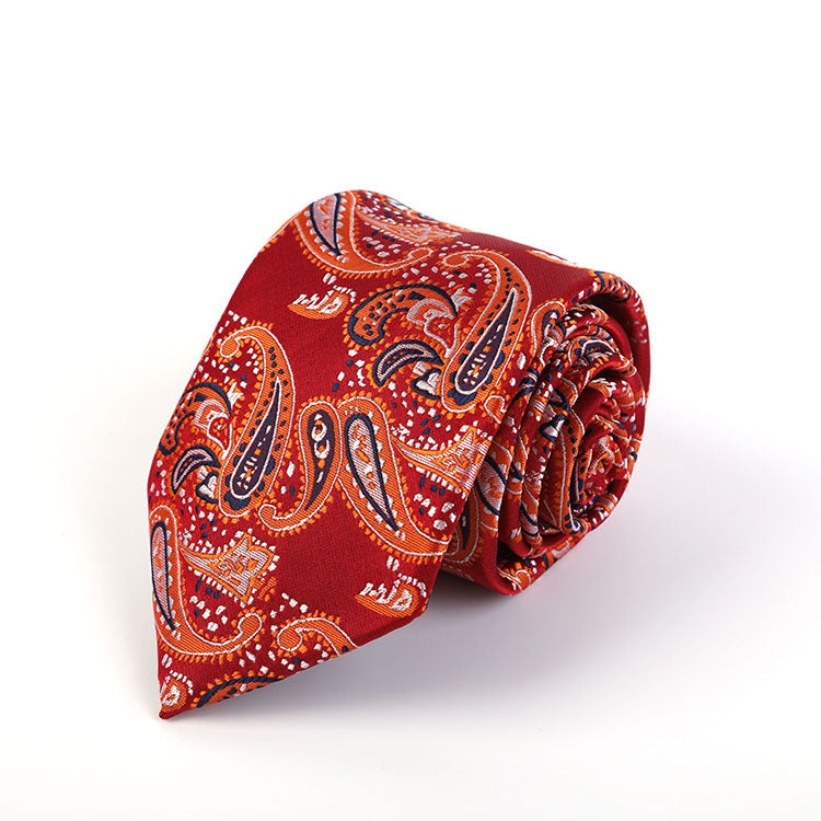 SOURCE Factory in Stock Supply Polyester Large Waist Flower Suit Tie Men's Pocket Square Suit
