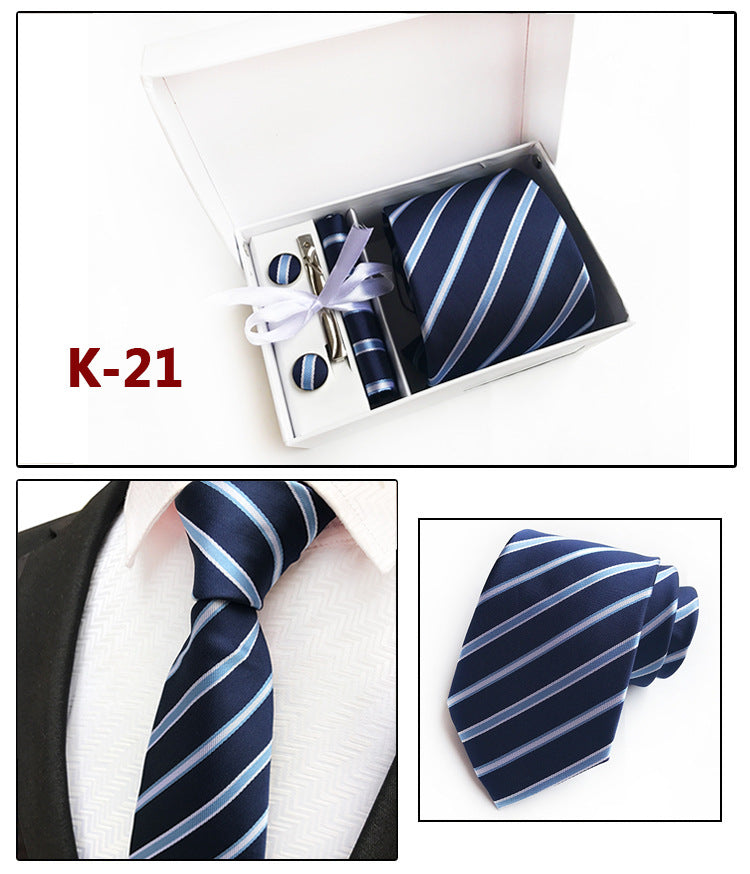 Factory Men's Tie Spot Gift Box 6 Pieces Set Team Necktie Business Formal Wear Tie