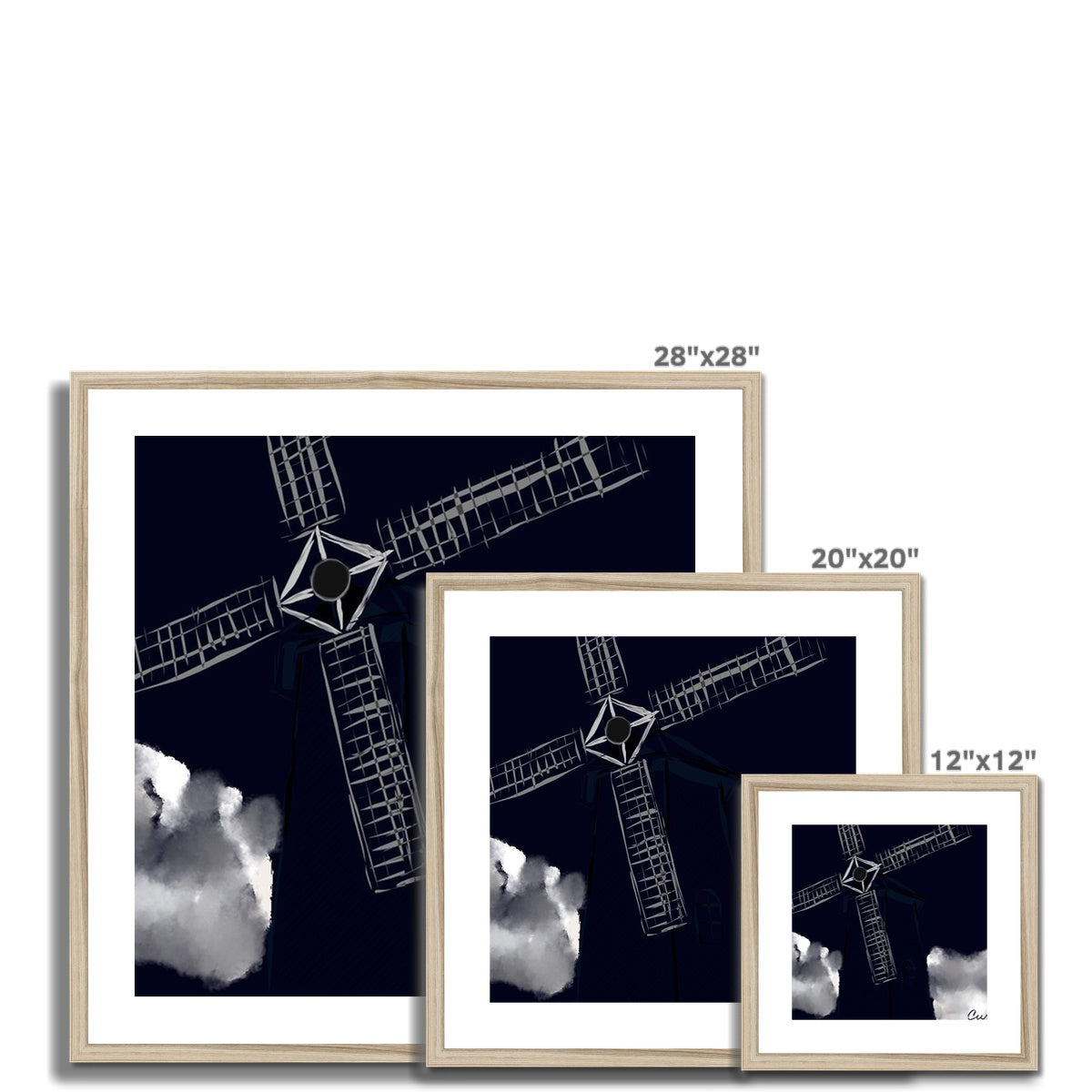 The Windmill Framed & Mounted Print