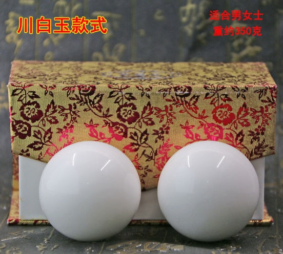 50mm Natural Jade Baoding Balls - Concordia Style Boutique