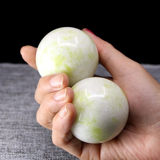 50mm Natural Jade Baoding Balls - Concordia Style Boutique