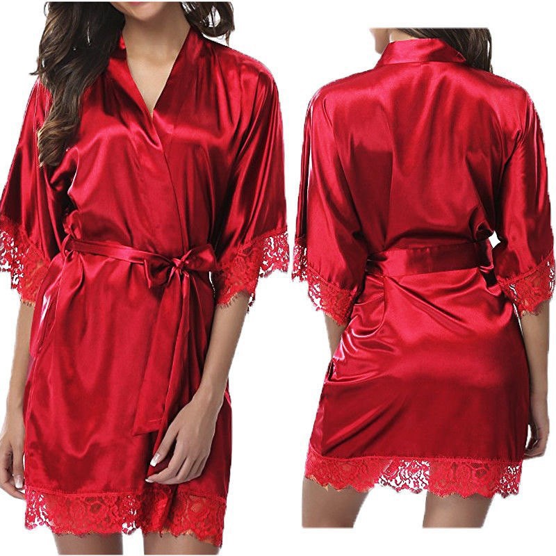 Sexy Kimono Style Silk Robe - Premium Kimono Robe from Concordia Style Boutique - Just $8.66! Shop now at Concordia Style Boutique