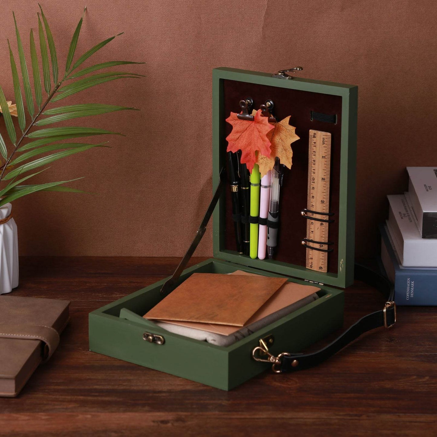Messenger Wood Box - Concordia Style Boutique