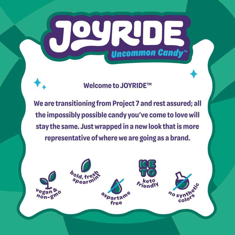 Project 7 - Chewing Gum - Aspartame Free, Sugar-Free & Low Carb | Long Lasting, Vegan, Non-GMO (Superfresh Spearmint, 50 Count (Pack of 1)) - Concordia Style Boutique