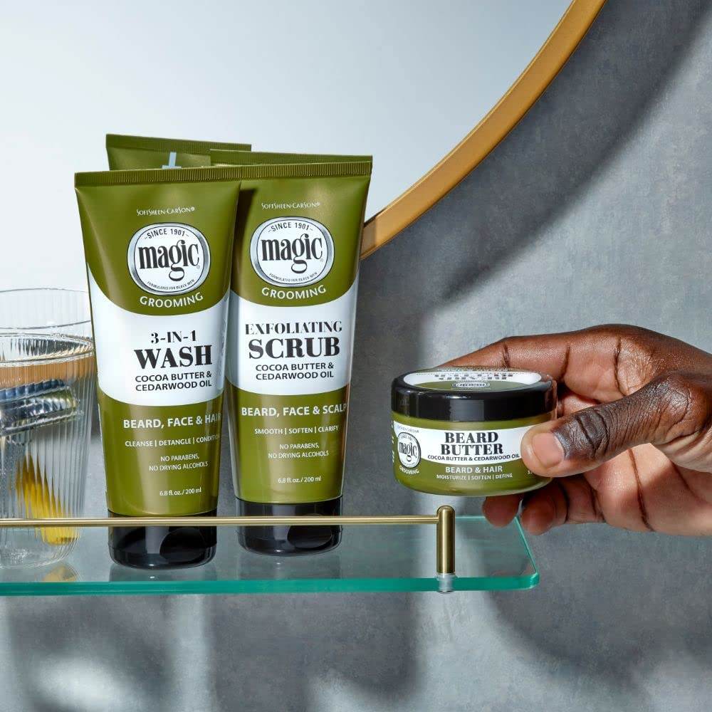 Men's Grooming Conditioning Beard Butter With Cocoa Butter and Cedarwood Oil, Moisturizes, Softens and Define With No Drying Alcohol, 3.5 ounces - Concordia Style Boutique