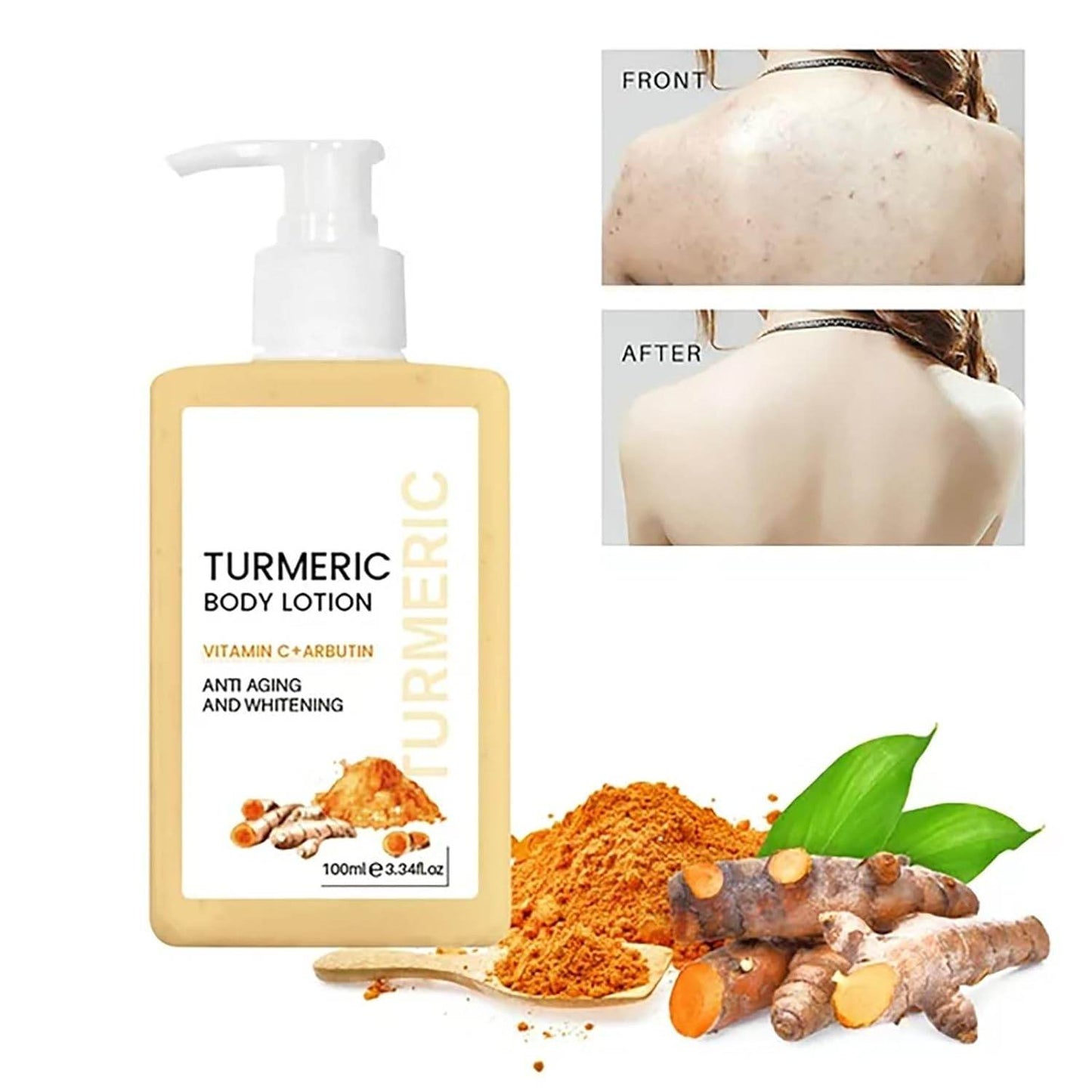 Turmeric Body Moisturising For Women & Men Body Care Product Peach Lotion (White, One Size) - Concordia Style Boutique