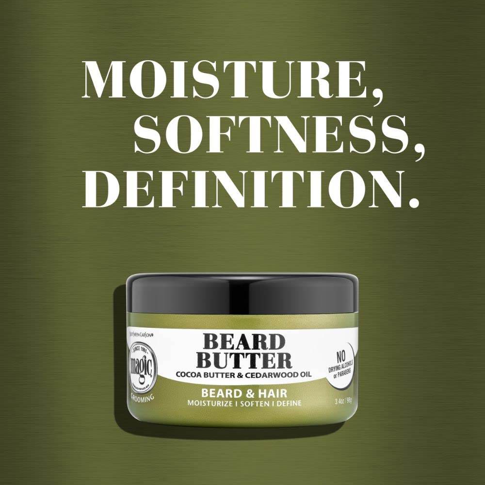 Men's Grooming Conditioning Beard Butter With Cocoa Butter and Cedarwood Oil, Moisturizes, Softens and Define With No Drying Alcohol, 3.5 ounces - Concordia Style Boutique