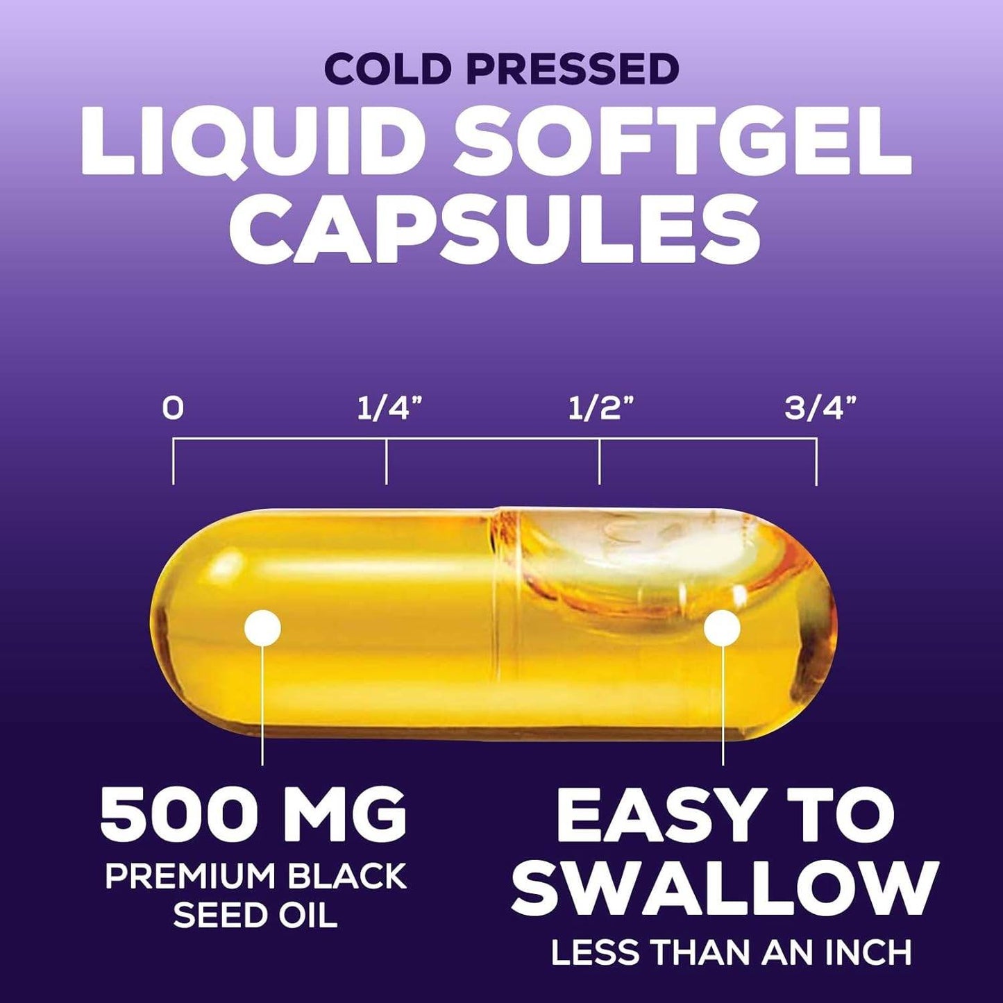 Premium Black Seed Oil Capsules Cold-Pressed Vegan 1000mg - Extra Strength Nigella Sativa Black Seed Oil, Nature's Pure Black Cumin Seed Oil for Immune, Hair and Brain Support, Non-GMO - 60 Capsules - Concordia Style Boutique