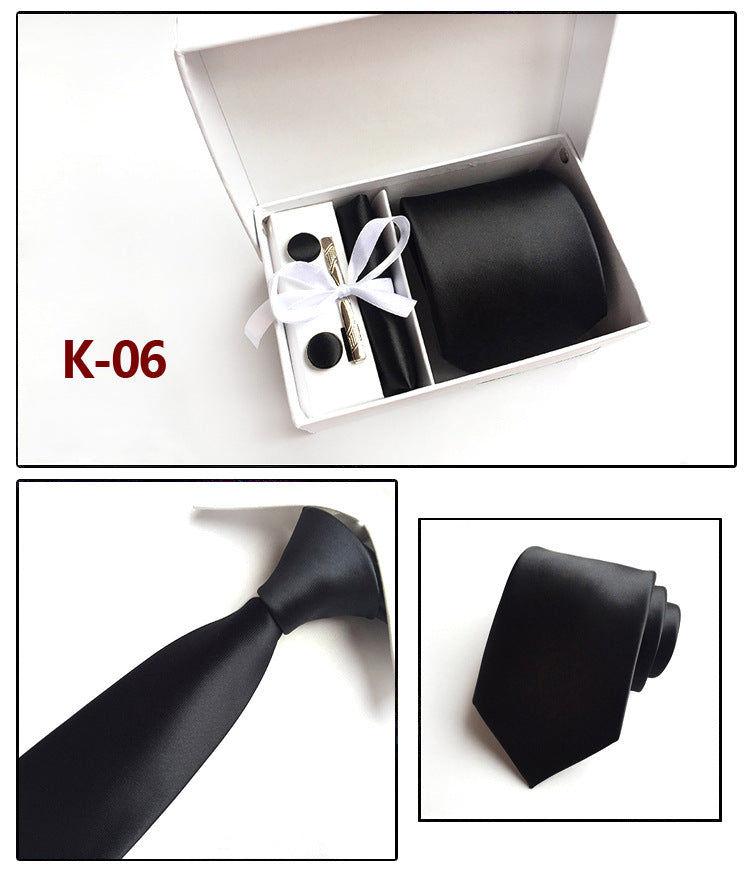 Factory Men's Tie Spot Gift Box 6 Pieces Set Team Necktie Business Formal Wear Tie