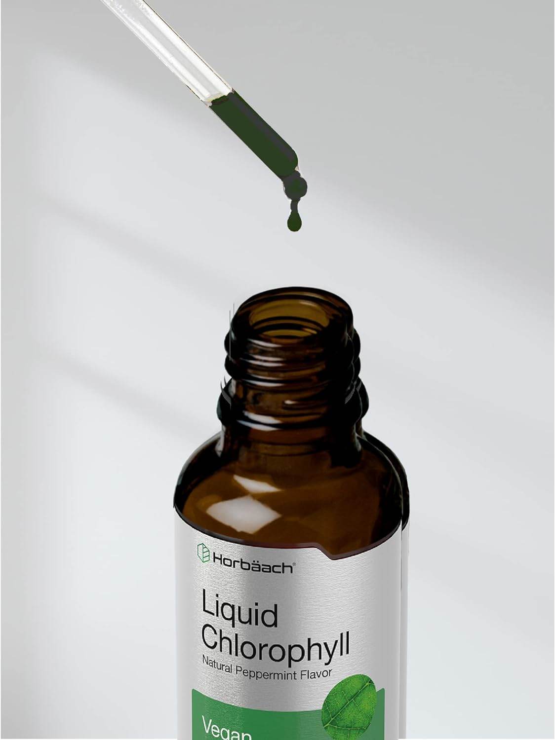 Liquid Chlorophyll | 2 oz | Vegan, Non-GMO, and Gluten Free Formula | Natural Peppermint Flavor | by Horbaach - Concordia Style Boutique
