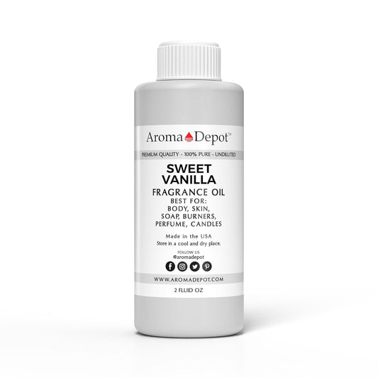 Sweet Vanilla Unisex Perfume/Body Oil Our Interpretation, Premium Quality Uncut Fragrance Oil - Aroma Depot 2 oz / 2 Ounces - Concordia Style Boutique