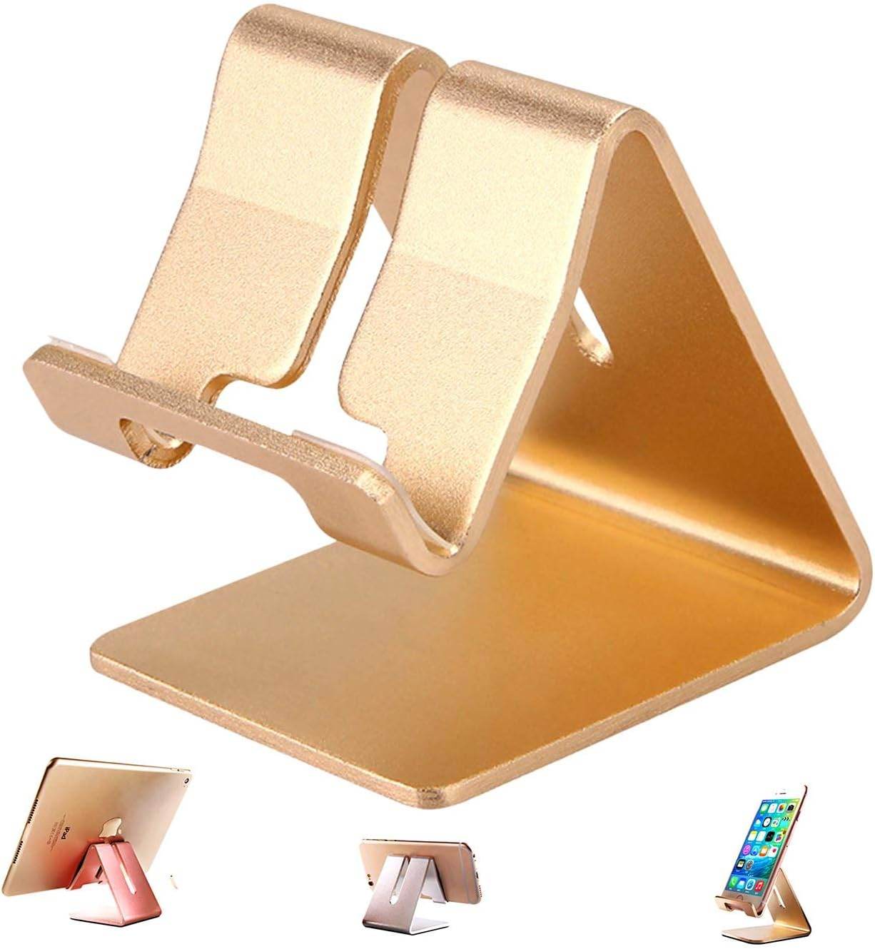 Phone Stand - Aluminum Solid Portable Desktop Holder. Dock Compatible with Phone 13/ 12/ 11 XR/ MAX XS/ Max XR, Kindle Tab (4-13 Inch) -Black - Concordia Style Boutique