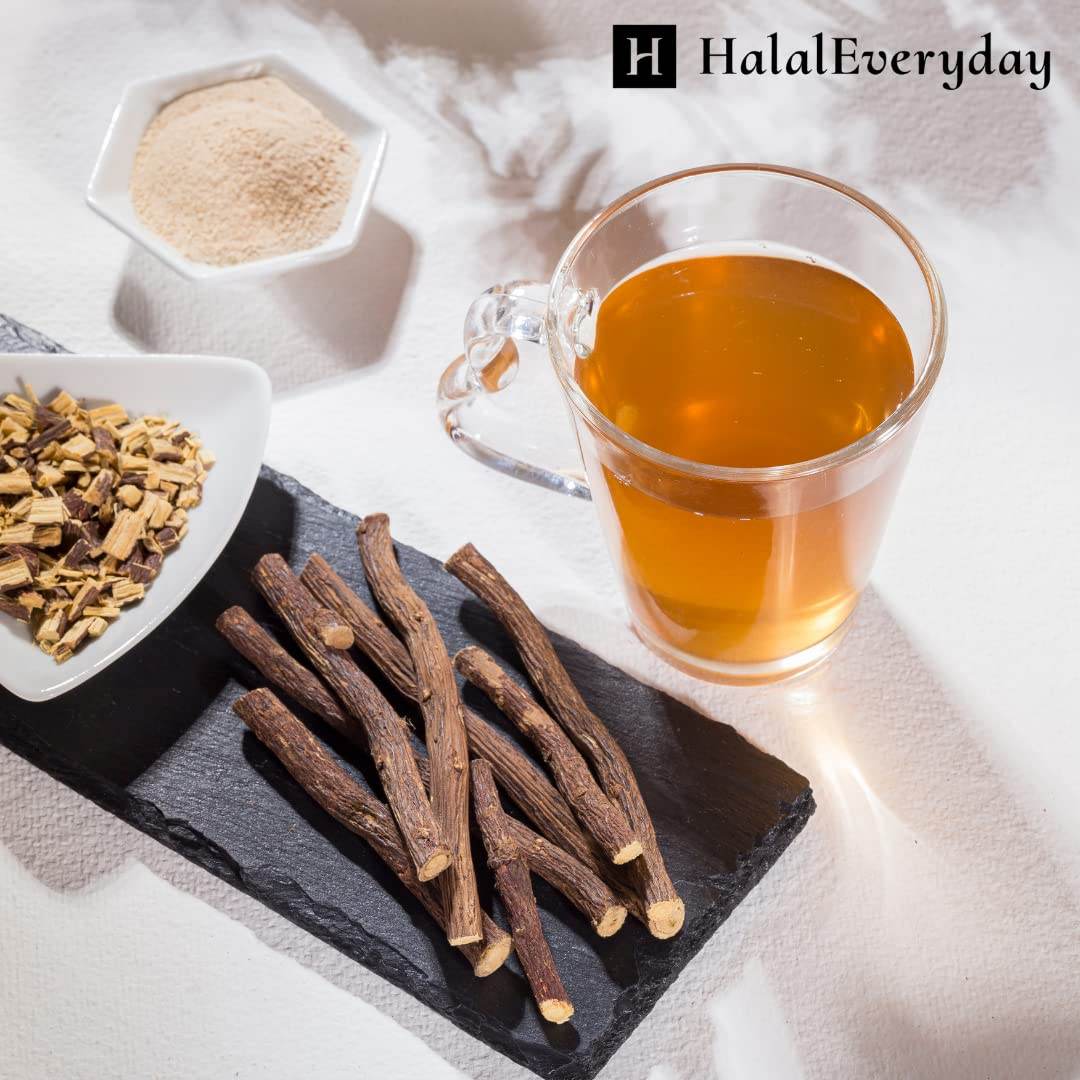 African Chew Sticks - Natural Licorice Root Sticks - 100 grams (1/4 lb) Approximately 10-15 Sticks - Individual sticks are 6-8 inches long - All Natural, Vegan, Halal - Concordia Style Boutique
