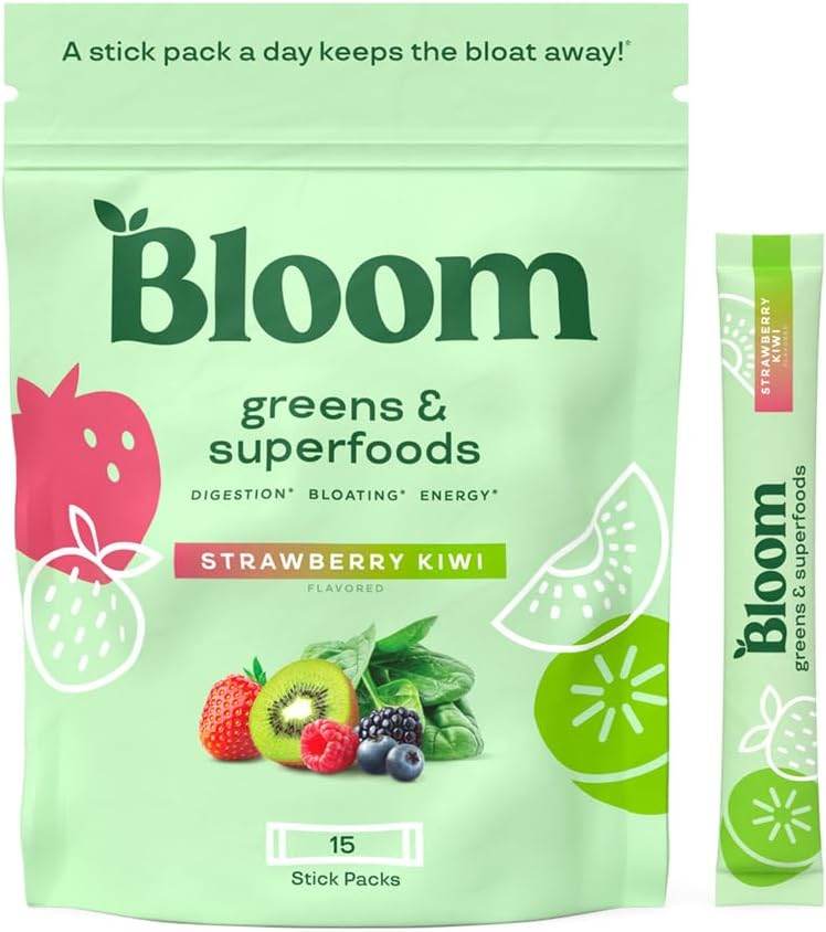 Bloom Nutrition Super Greens Powder Smoothie & Juice Mix - Probiotics for Digestive Health & Bloating Relief for Women, Digestive Enzymes with Superfoods Spirulina & Chlorella for Gut Health (Mango) - Concordia Style Boutique