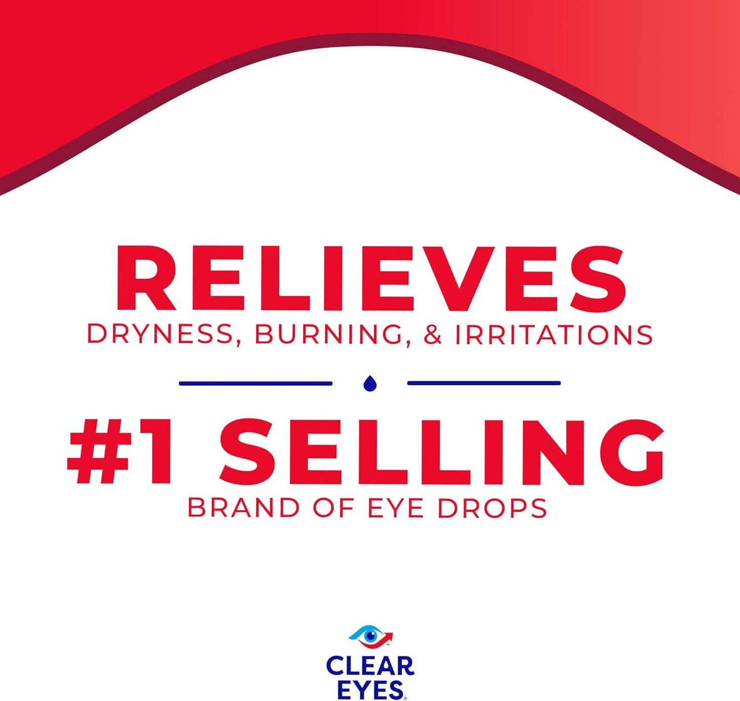 Clear Eyes Redness Eye Relief Eye Drops, Relieves Redness & Calms Irritation, 0.2 Fl Oz - Concordia Style Boutique