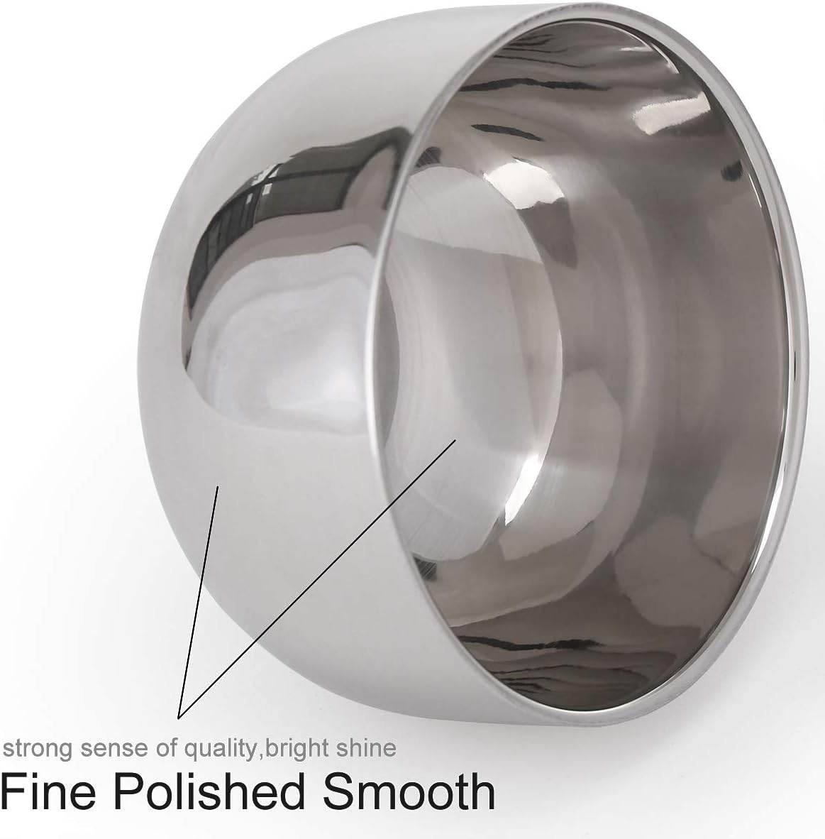 Men's Durable Shaving Soap Cup - Shining High Quality - Double Layer - Stainless Steel - Heat Insulation - Smooth Shaving Mug Bowl - Concordia Style Boutique