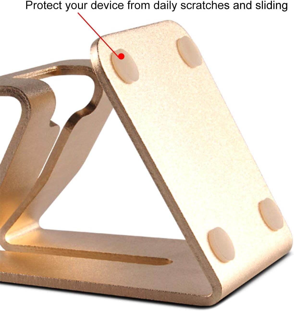 Phone Stand - Aluminum Solid Portable Desktop Holder. Dock Compatible with Phone 13/ 12/ 11 XR/ MAX XS/ Max XR, Kindle Tab (4-13 Inch) -Black - Concordia Style Boutique