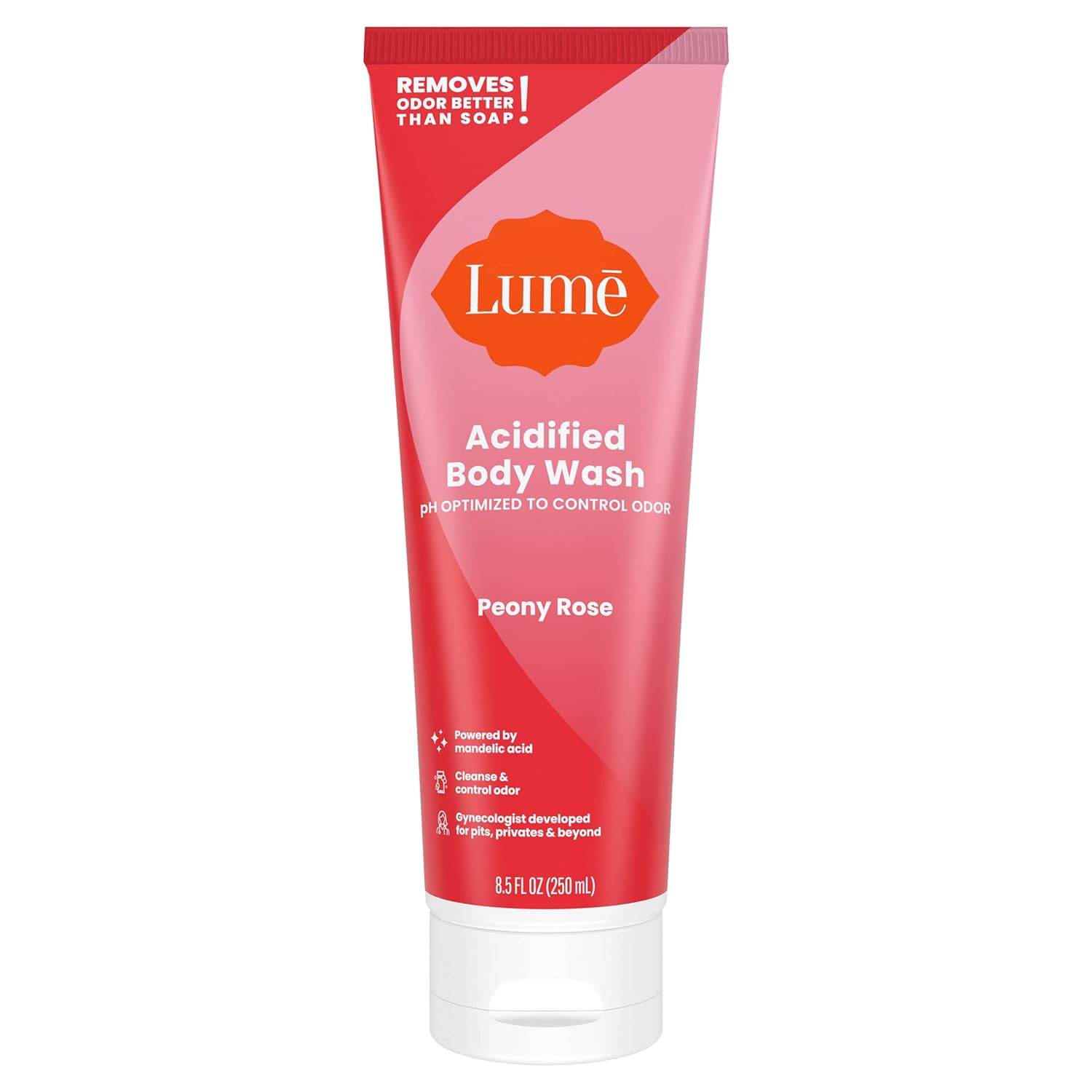 Lume Acidified Body Wash - 24 Hour Odor Control - Removes Odor Better than Soap - Moisturizing Formula - SLS Free, Paraben Free - Safe For Sensitive Skin - 8.5 ounce (Unscented) - Concordia Style Boutique