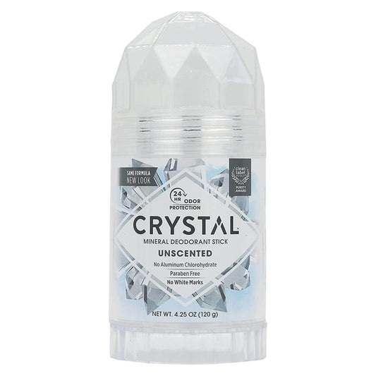 CRYSTAL Deodorant Stick , Unscented, 4.25 Ounce, White - Concordia Style Boutique