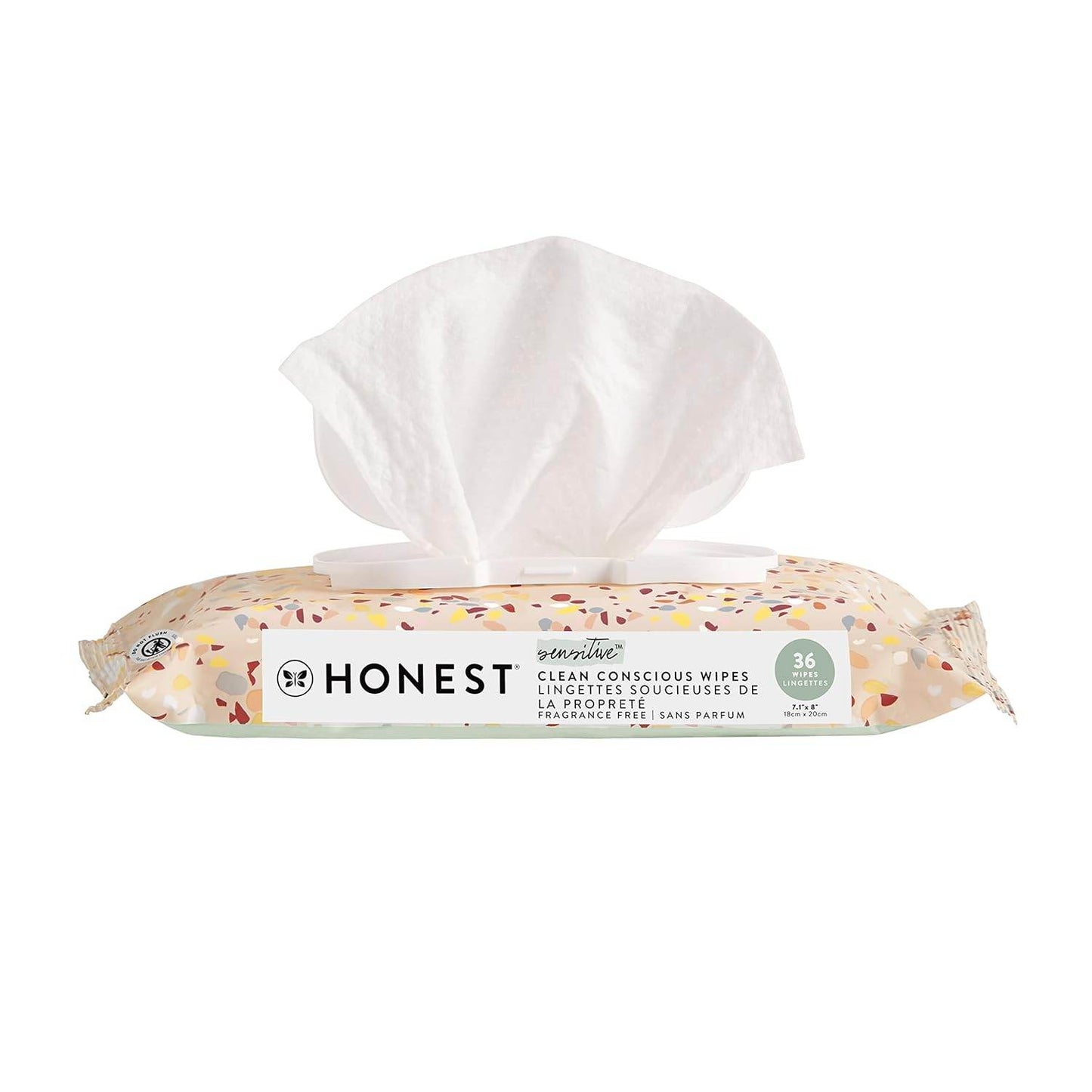 The Honest Company Clean Conscious Wipes | 99% Water, Compostable, Plant-Based, Baby Wipes | Hypoallergenic, EWG Verified | Geo Mood, 288 Count - Concordia Style Boutique