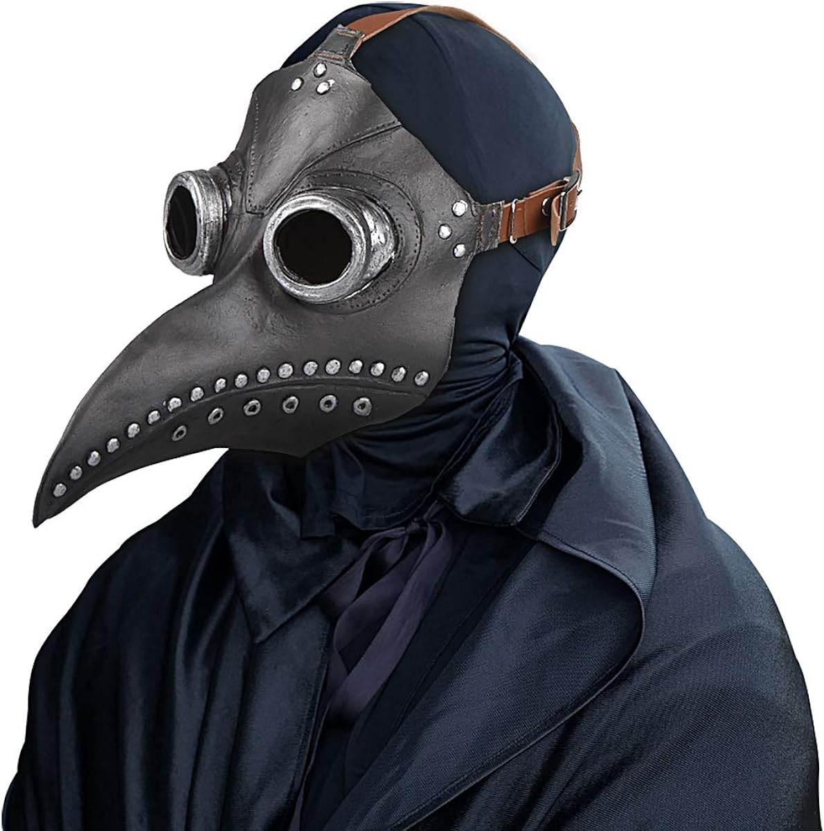 Plague Doctor Mask - Steampunk Bird Mask - Long Beak - Halloween Costume Mask - Masquerade Party - Concordia Style Boutique