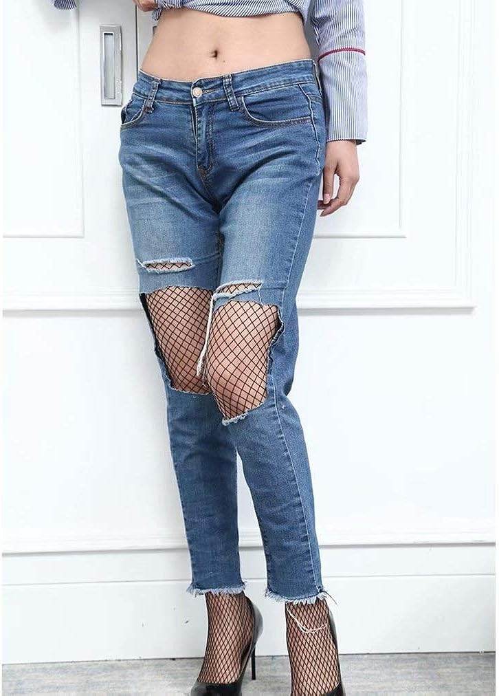 Women's High Waist Tights Fishnet Stockings Thigh High Pantyhose - Concordia Style Boutique