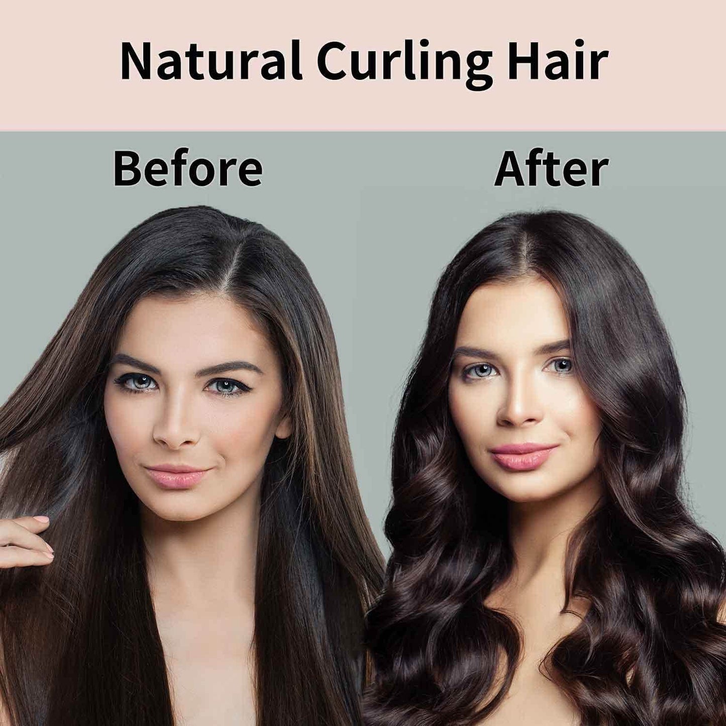 Satin Heatless Hair Curler,Hair Rollers for Curls with Claw Clip,Soft Rubber Curling Rod Headband,Heatless Set Sleep in Overnight (Pink) - Concordia Style Boutique