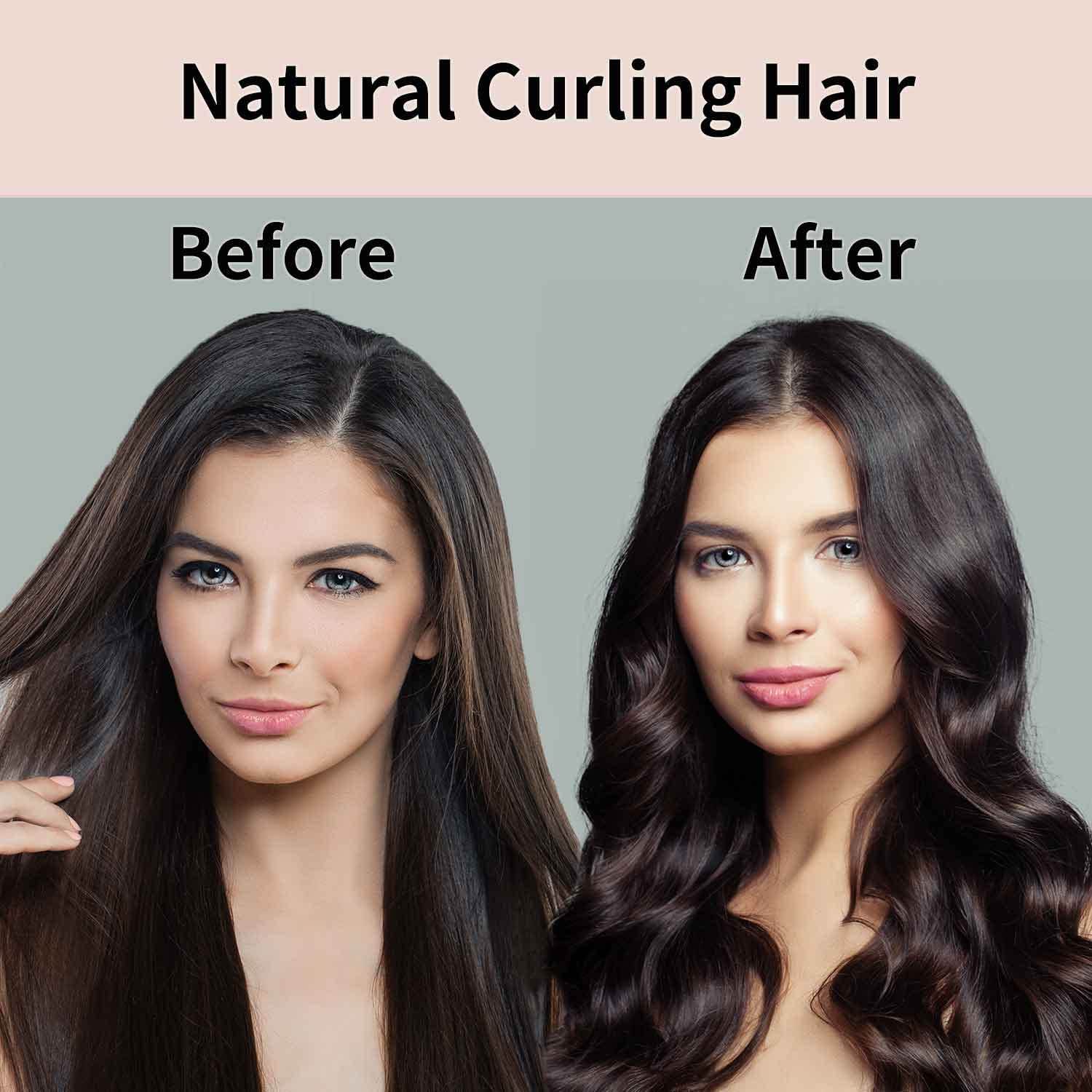 Satin Heatless Hair Curler,Hair Rollers for Curls with Claw Clip,Soft Rubber Curling Rod Headband,Heatless Set Sleep in Overnight (Pink) - Concordia Style Boutique