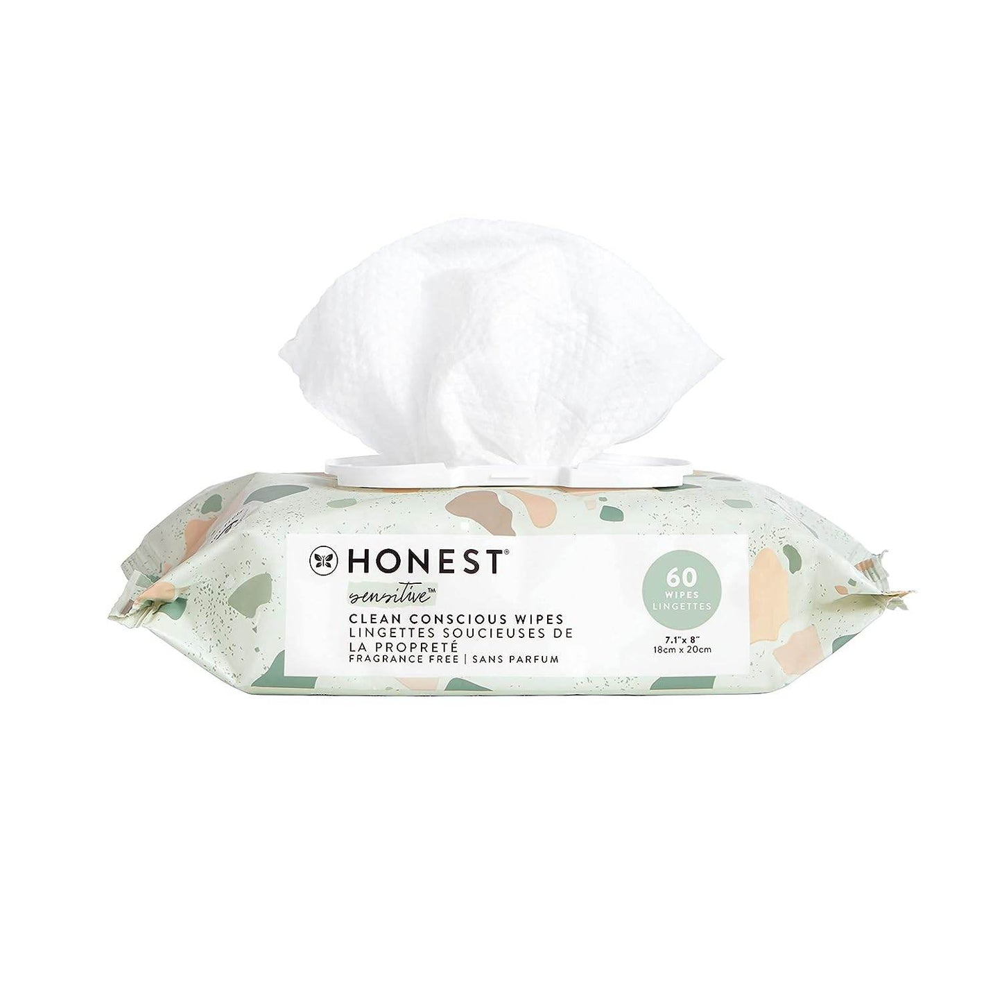 The Honest Company Clean Conscious Wipes | 99% Water, Compostable, Plant-Based, Baby Wipes | Hypoallergenic, EWG Verified | Geo Mood, 288 Count - Concordia Style Boutique