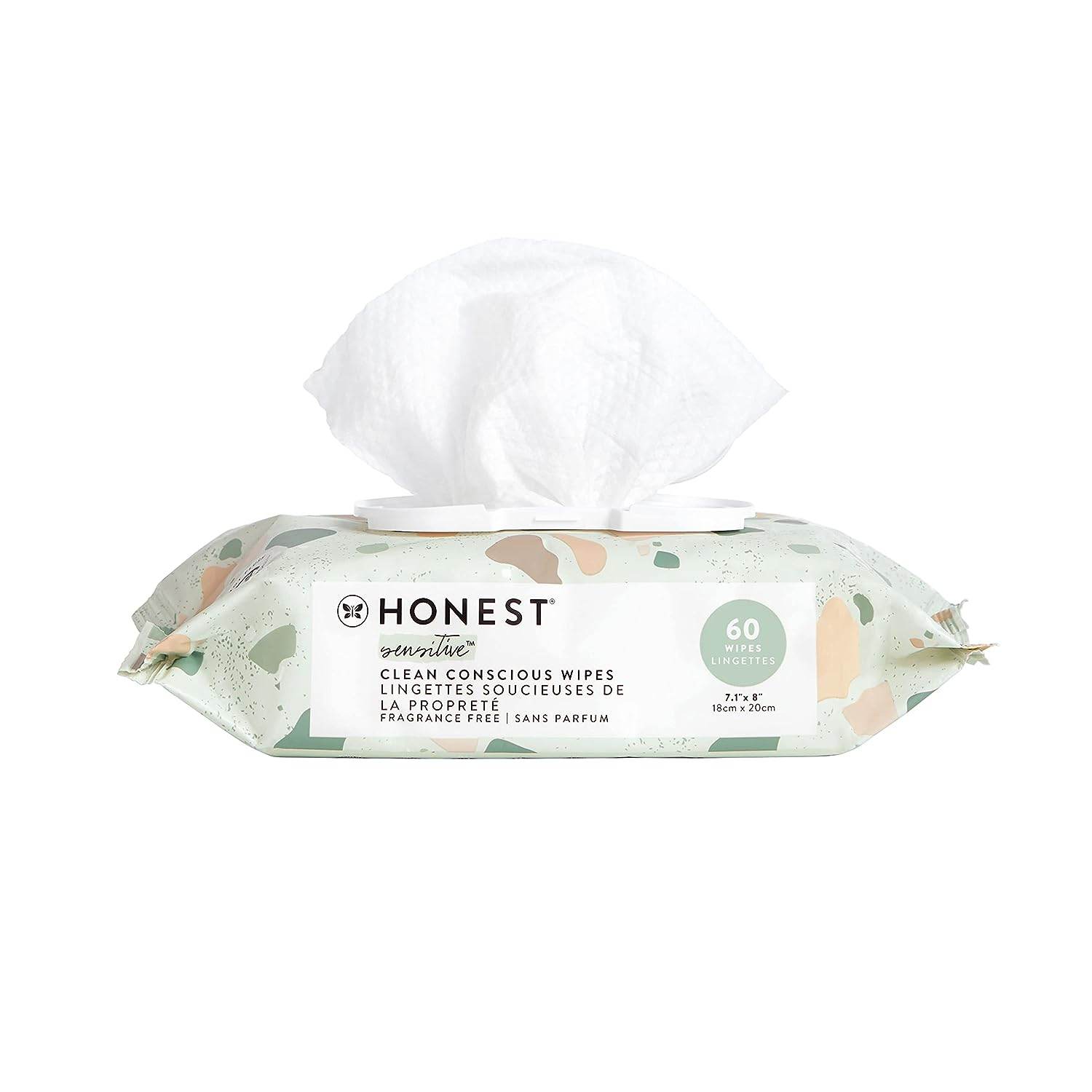 The Honest Company Clean Conscious Wipes | 99% Water, Compostable, Plant-Based, Baby Wipes | Hypoallergenic, EWG Verified | Geo Mood, 288 Count - Concordia Style Boutique