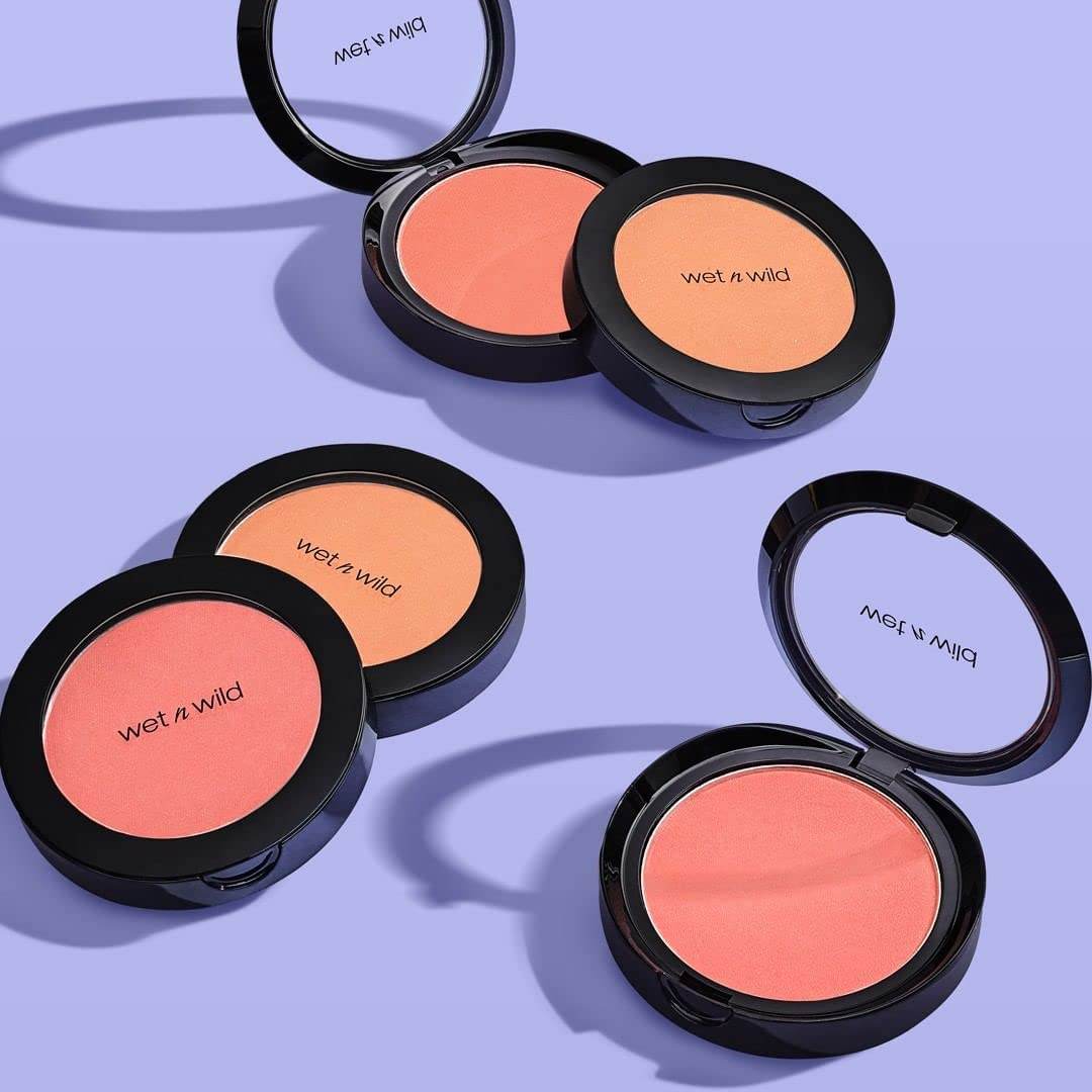 Wet n Wild Color Icon Blush Powder Makeup, Pinch Me Pink | Matte Natural Glow | Moisturizing Jojoba Oil - Concordia Style Boutique