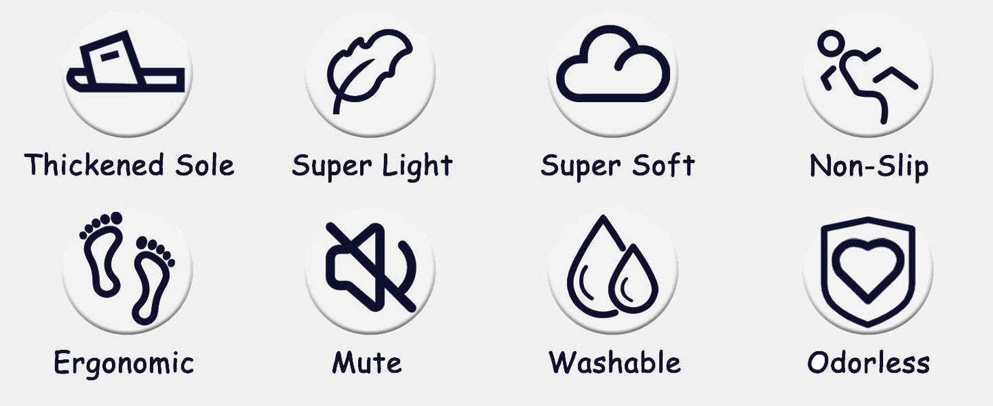 Cysincos Original Slippers for Men and Women Anti-slip Indoor Outdoor Cloud Slides Shoes Quick Drying Bathroom Beach Sandals Soft Cushion Thick Cloud Slippers - Concordia Style Boutique