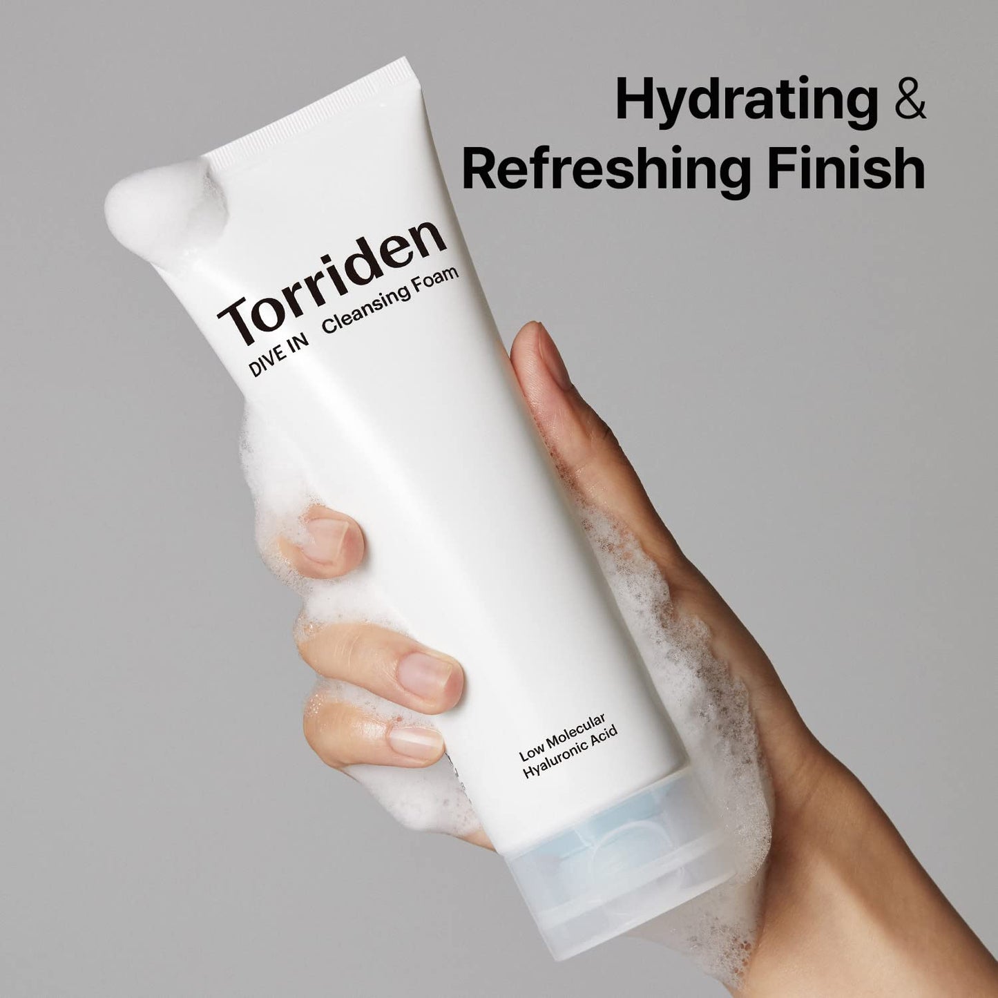Torriden DIVE-IN Cleansing Foam Face Wash 5.07 fl oz., Hydrating Daily Facial Cleanser for All and Sensitive Skin, with Hyaluronic Acid, Panthenol, Allantoin | Vegan and Cruelty Free - Concordia Style Boutique