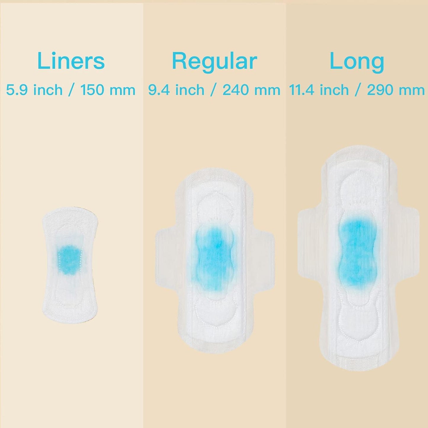 Bamboo Viscose Sanitary Pads with Wings 100% Natural Sanitary Pads Chlorine and Fragrance Free Heavy Absorbency Sanitary Napkins for Women 8 Count - Premium Sanitary Napkins from Concordia Style Boutique - Just $14.30! Shop now at Concordia Style Boutique