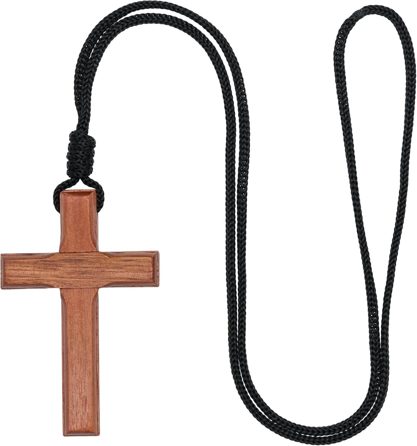 Intercession Wood Cross on Cord - Made in Brazil - Concordia Style Boutique