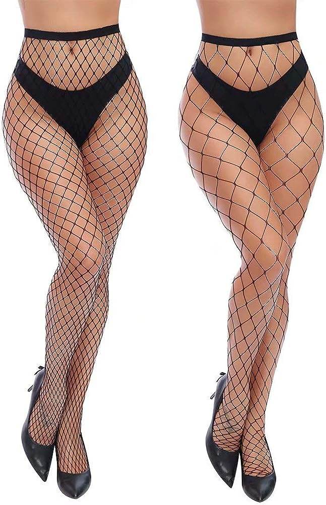 Women's High Waist Tights Fishnet Stockings Thigh High Pantyhose - Concordia Style Boutique