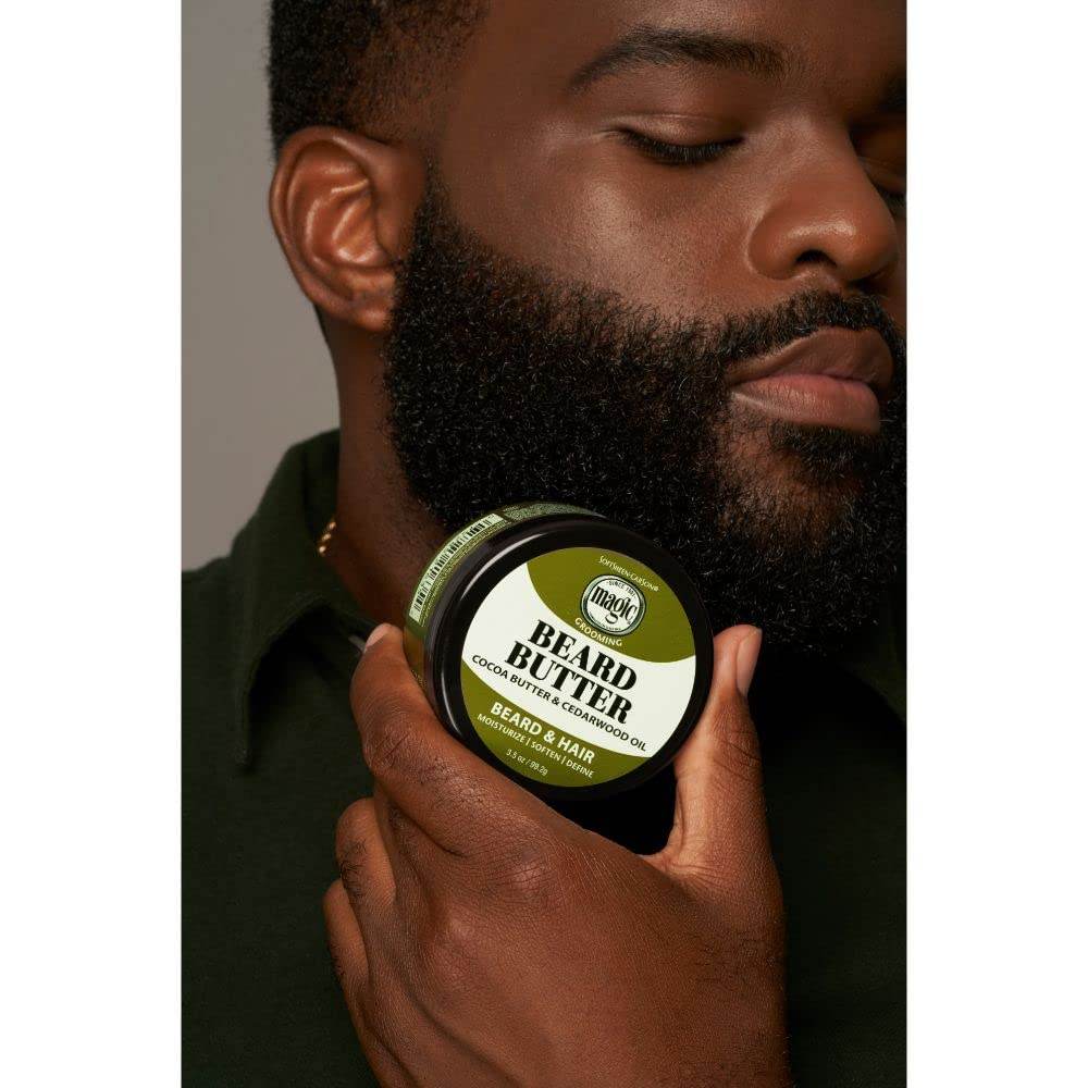 Men's Grooming Conditioning Beard Butter With Cocoa Butter and Cedarwood Oil, Moisturizes, Softens and Define With No Drying Alcohol, 3.5 ounces - Concordia Style Boutique
