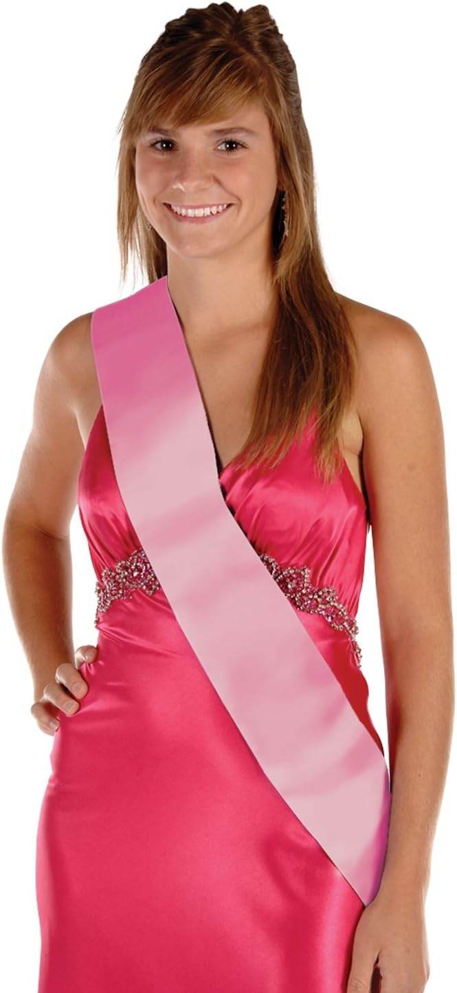 Satin Sash (pink) Party Accessory (1 count) (1/Pkg) - Concordia Style Boutique