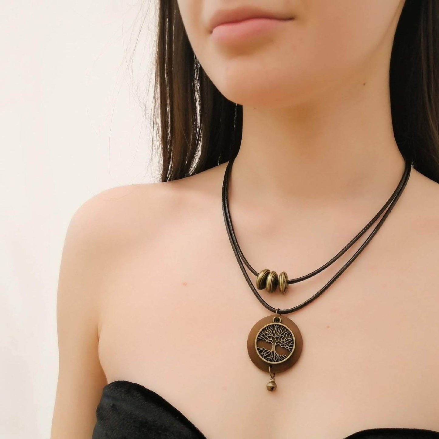 Wooden Choker Chunky Pendant Necklaces - Concordia Style Boutique