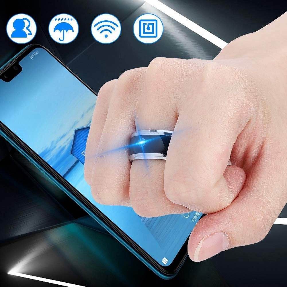 NFC Smart Ring, Smart Ring, Waterproof Universal for Mobile Phone (size 9) - Concordia Style Boutique