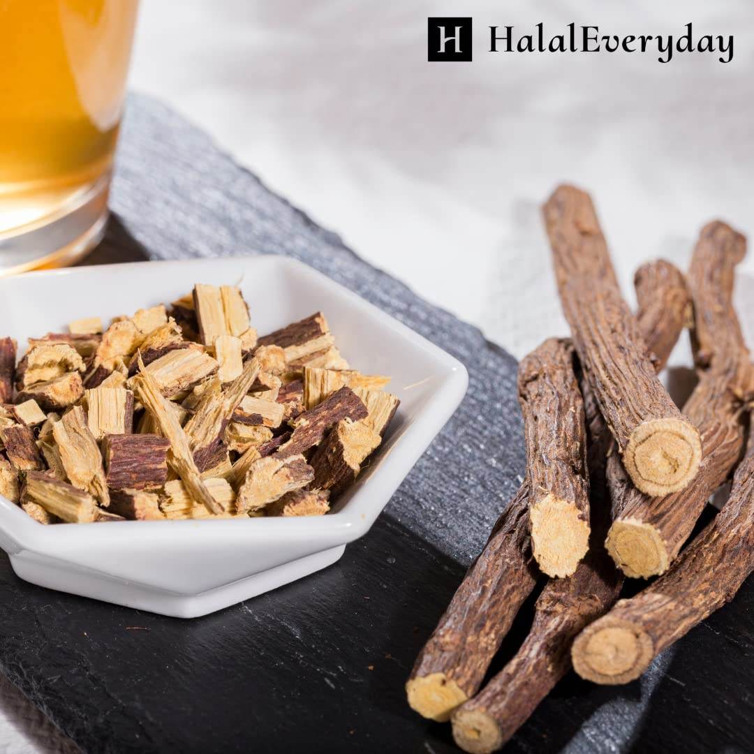 African Chew Sticks - Natural Licorice Root Sticks - 100 grams (1/4 lb) Approximately 10-15 Sticks - Individual sticks are 6-8 inches long - All Natural, Vegan, Halal - Concordia Style Boutique
