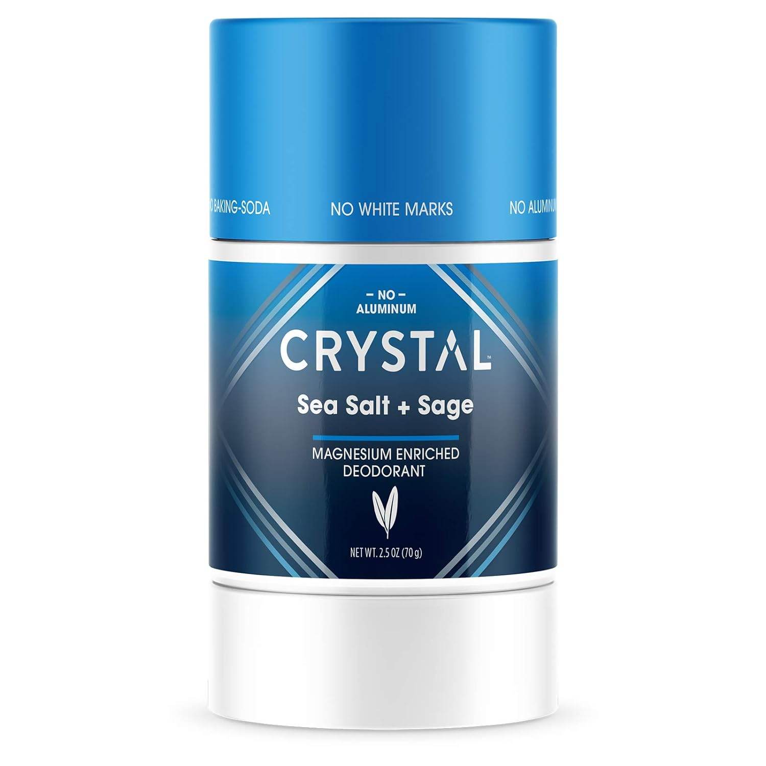 Crystal Magnesium Solid Stick Natural Deodorant, Non-Irritating Aluminum Free Deodorant for Men or Women, Safely and Effectively Fights Odor, Baking Soda Free, Coconut + Vanilla, 2.5 oz - Concordia Style Boutique