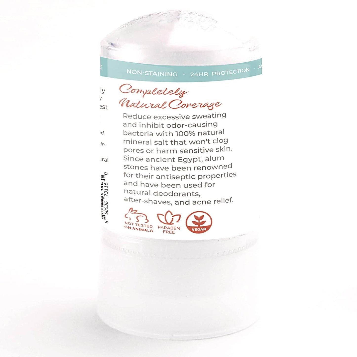 Natural Elephant Alum Stone Deodorant Stick 60g (2 oz) Natural Unscented Aluminum Free Salt Stone for Men and Women - Concordia Style Boutique