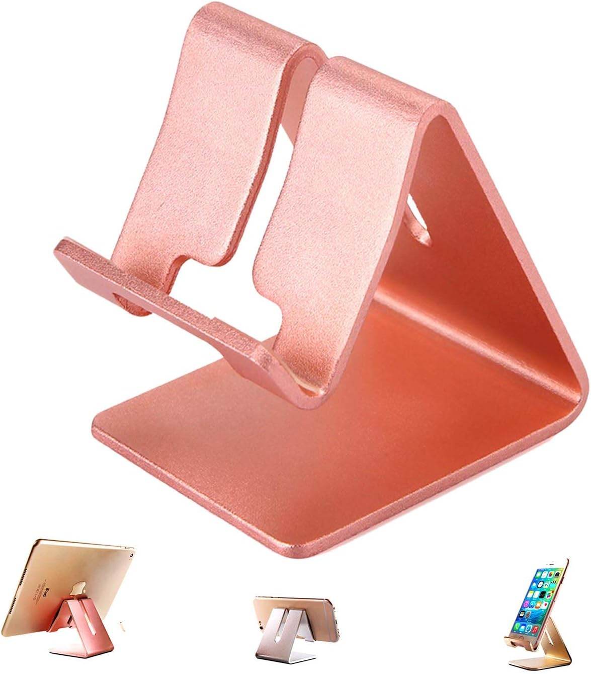 Phone Stand - Aluminum Solid Portable Desktop Holder. Dock Compatible with Phone 13/ 12/ 11 XR/ MAX XS/ Max XR, Kindle Tab (4-13 Inch) -Black - Concordia Style Boutique