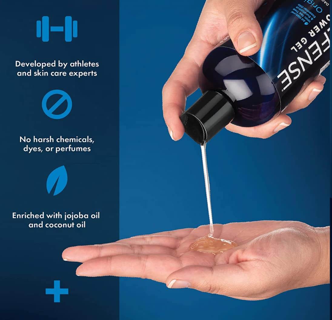 Defense Soap Organic Tea Tree Body Wash | All Natural Shower Gel with Tea Tree Oil, Eucalyptus Oil, and Aloe Vera. Wrestling Inspired, For All Mens & Womens Skin Types. 32 oz - Concordia Style Boutique